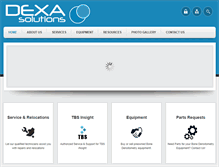 Tablet Screenshot of dexasolutions.com